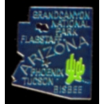 ARIZONA PIN AZ STATE SHAPE PINS